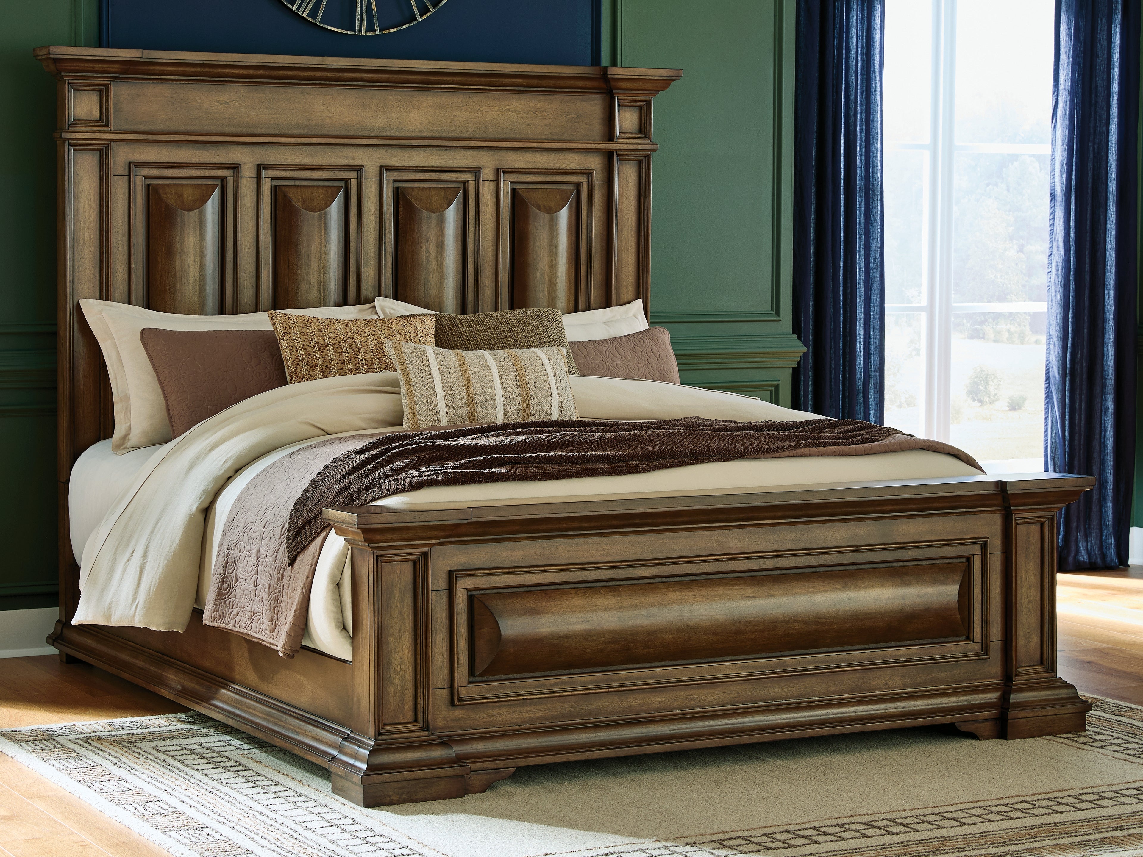 Hoover Furniture Outlet - Ashley Furniture - Frantanna California King Panel Bed - California King Panel Bed - PCB949B7
