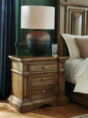 Hoover Furniture Outlet - Ashley Furniture - Frantanna Nightstand - Three Drawer Night Stand - PCB949-93