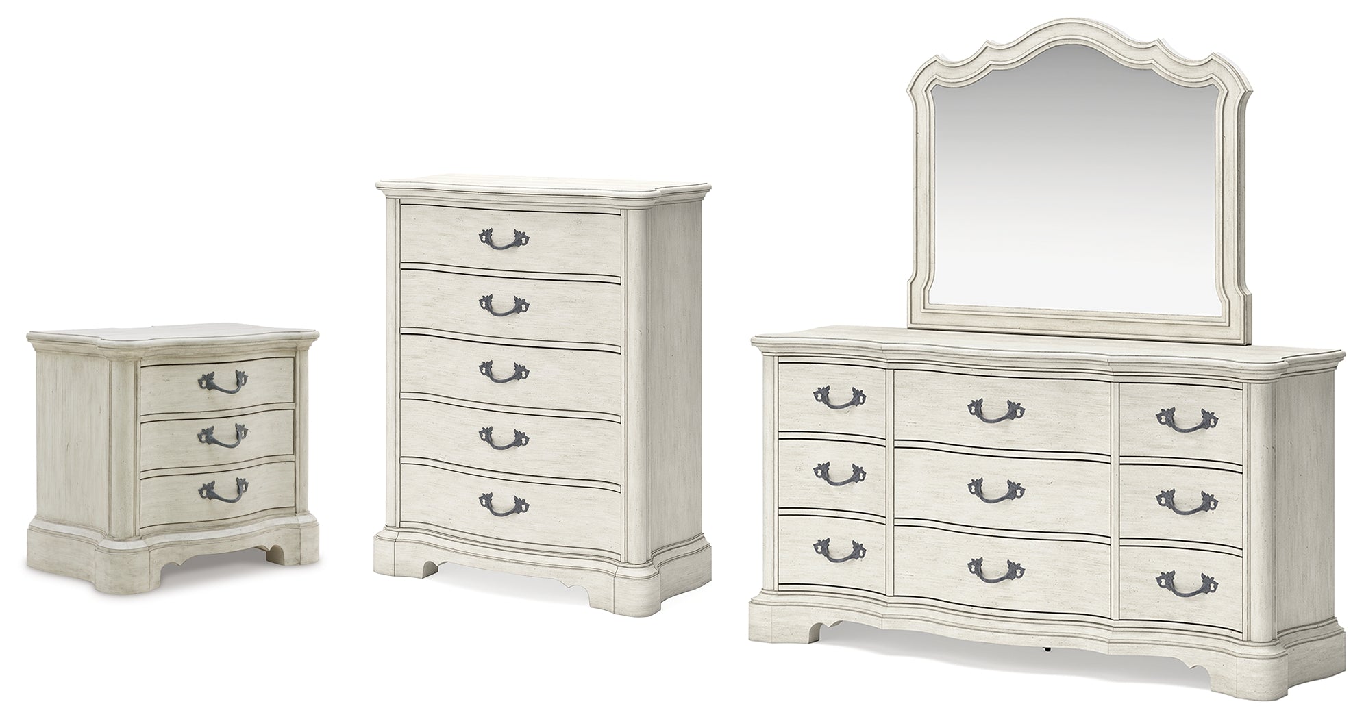 Hoover Furniture Outlet - Ashley Furniture - Arlendyne Dresser, Mirror, Chest and Nightstand - Dresser, Mirror, Chest and Nightstand - B980B12