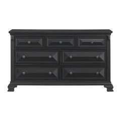Bridgestone 7-Drawer Dresser in Black