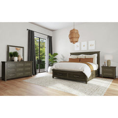 Canterbury King Storage Bed in Grey
