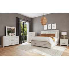 Canterbury Dresser and Mirror Set in Ivory – SKU B-13030-7-DRMR | Elements
