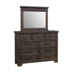 Colorado City Dresser and Mirror Set in Charcoal