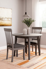 Hoover Furniture Outlet - Ashley Furniture - Shullden Dining Table and 2 Chairs - Dining Table and 2 Chairs - D194D2
