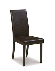 Hoover Furniture Outlet - Ashley Furniture - Kimonte Dining Chair (Set of 2) - Dining Chair (Set of 2) / Dark Brown - D250-02X2