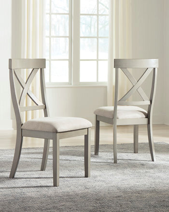 Hoover Furniture Outlet - Ashley Furniture - Parellen Dining Chair (Set of 2) - Dining Chair (Set of 2) / Gray - D291-01X2