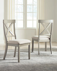 Hoover Furniture Outlet - Ashley Furniture - Parellen Dining Chair (Set of 2) - Dining Chair (Set of 2) / Gray - D291-01X2