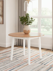 Hoover Furniture Outlet - Ashley Furniture - Gesthaven Dining Drop Leaf Table - Round DRM Drop Leaf Table - D398-15