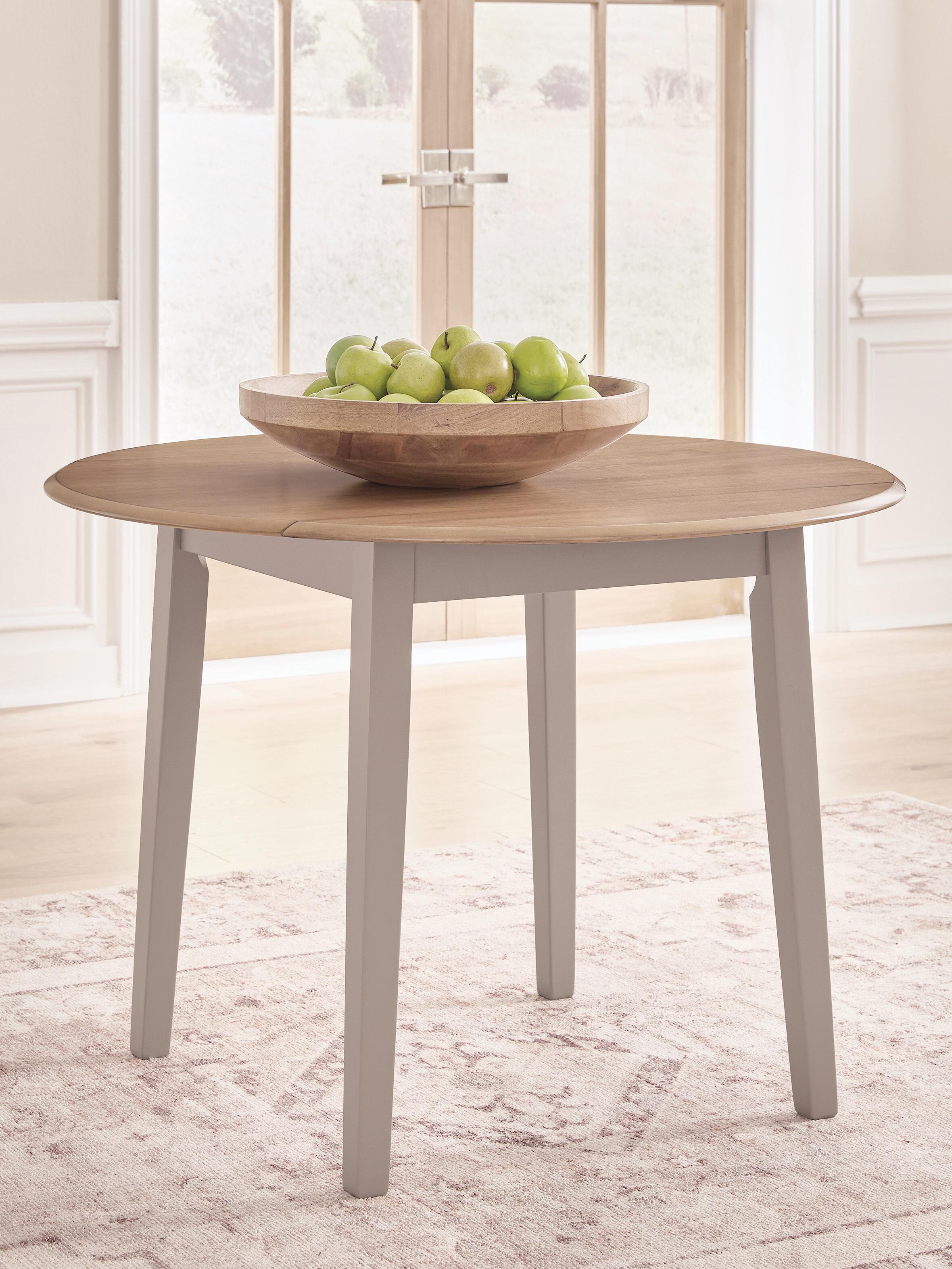 Hoover Furniture Outlet - Ashley Furniture - Harperfeld Dining Drop Leaf Table - Round DRM Drop Leaf Table - PCD403-15