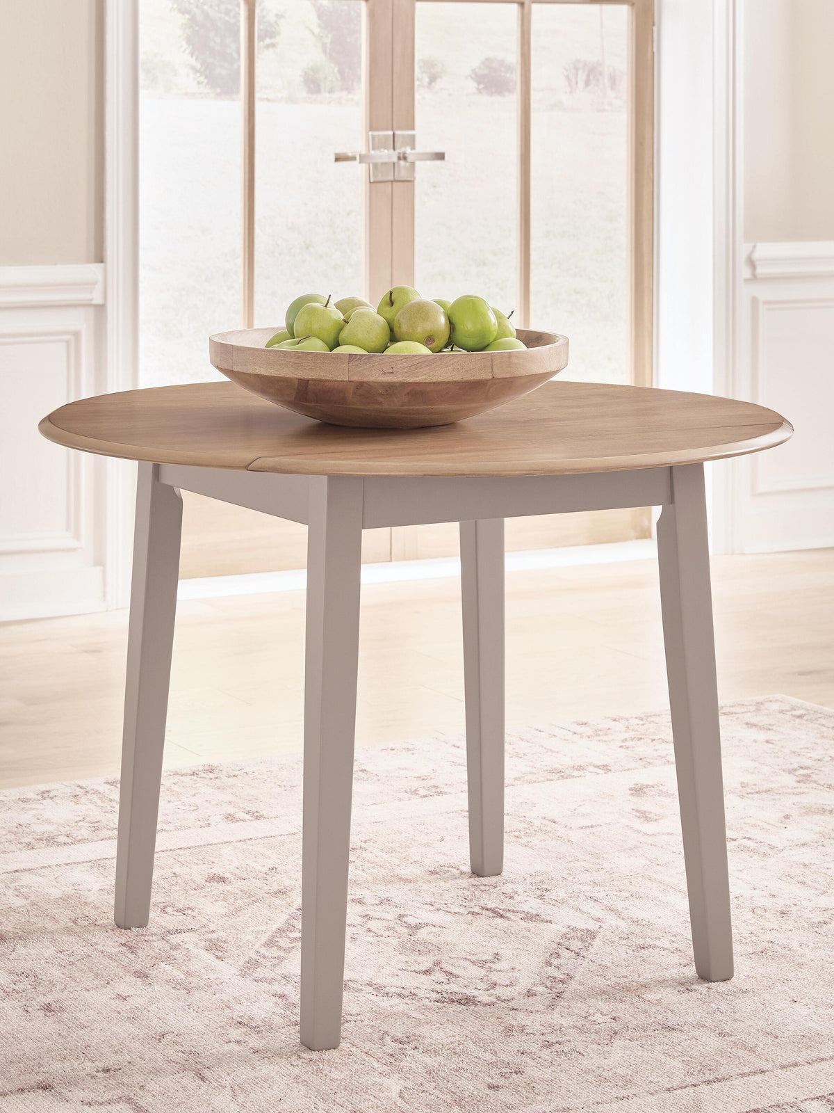 Hoover Furniture Outlet - Ashley Furniture - Harperfeld Dining Drop Leaf Table - Round DRM Drop Leaf Table - PCD403-15