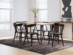 Hoover Furniture Outlet - Ashley Furniture - Gretlynn Dining Table and 6 Chairs - Dining Table and 6 Chairs - D501D4