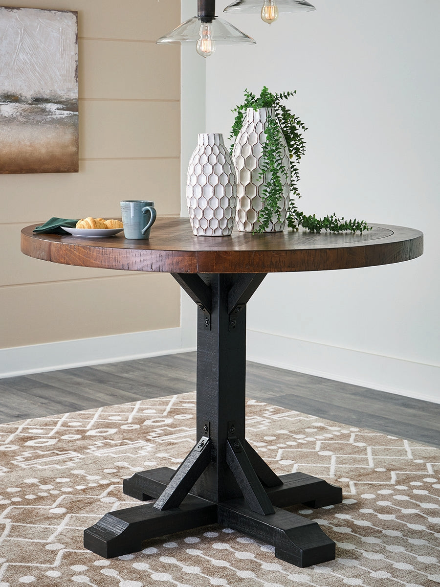 Hoover Furniture Outlet - Ashley Furniture - Valebeck Counter Height Dining Table - Counter Height Dining Table / Multi - D546D21