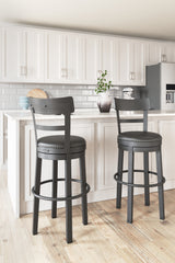 Hoover Furniture Outlet - Ashley Furniture - Valebeck Bar Height Bar Stool (Set of 2) - Bar Height Bar Stool (Set of 2) / Multi - D546-630X2