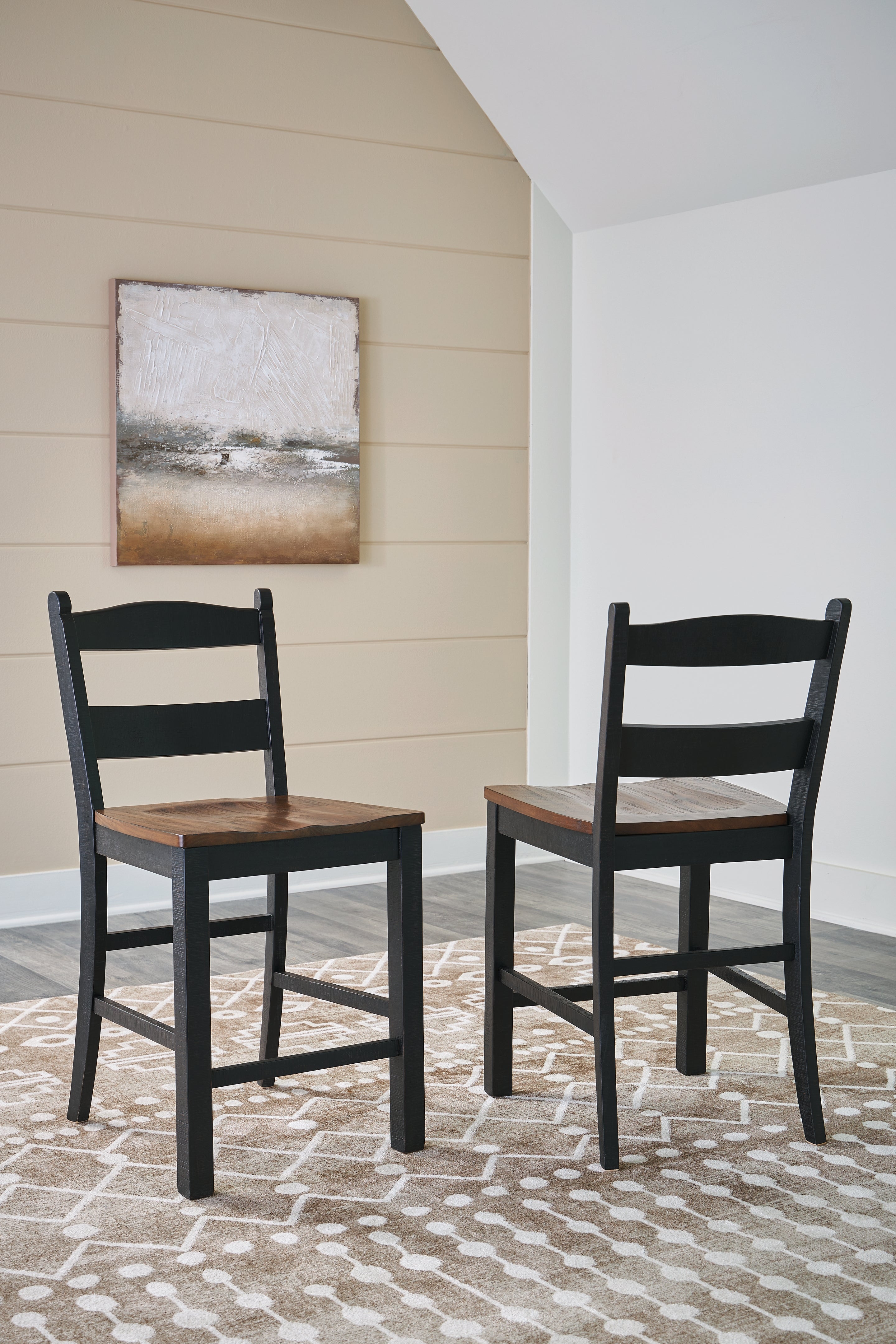 Hoover Furniture Outlet - Ashley Furniture - Valebeck Counter Height Barstool (Set of 2) - Counter Height Barstool (Set of 2) / Multi - D546-724X2