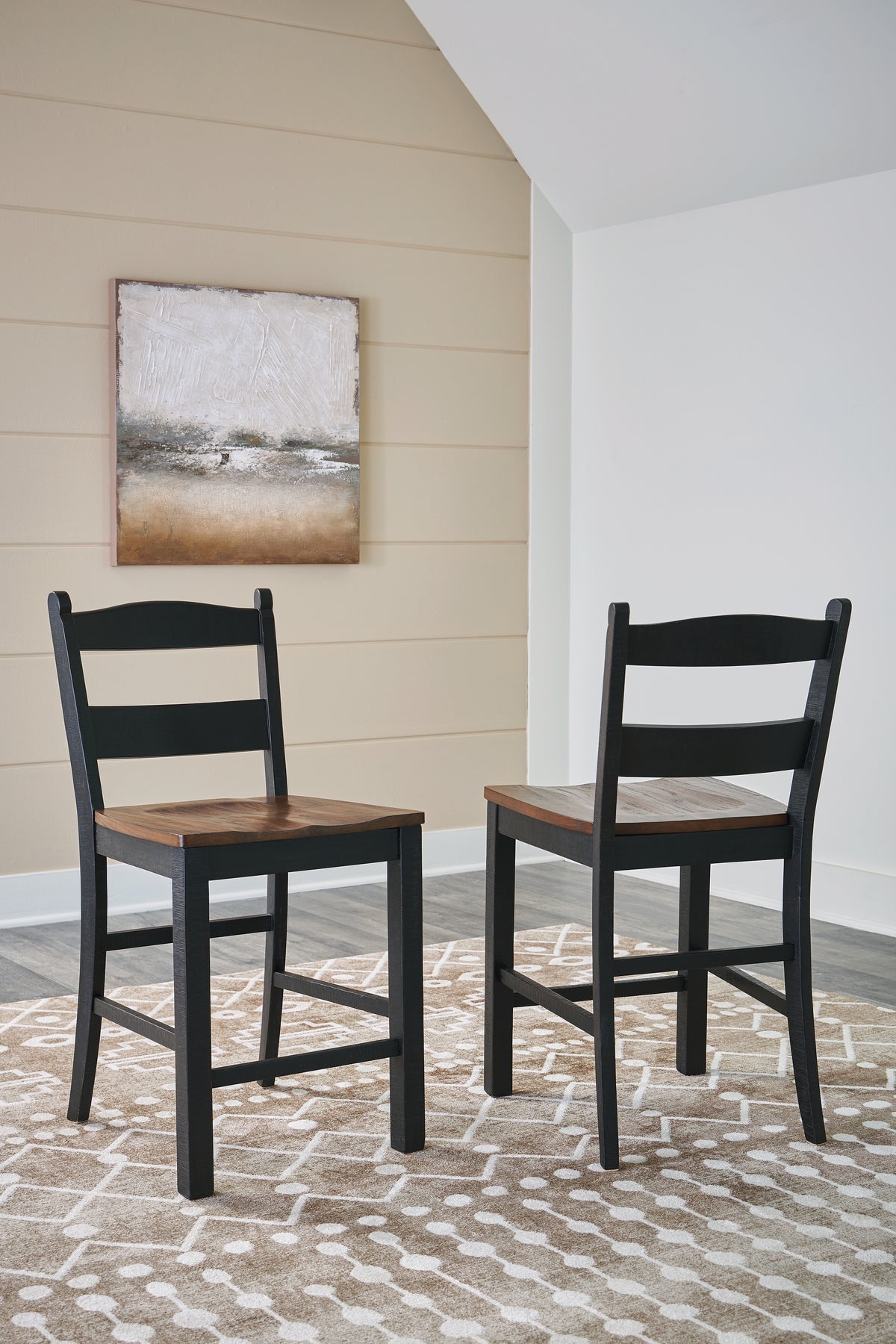 Hoover Furniture Outlet - Ashley Furniture - Valebeck Counter Height Barstool (Set of 2) - Counter Height Barstool (Set of 2) / Multi - D546-724X2