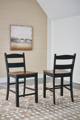 Hoover Furniture Outlet - Ashley Furniture - Valebeck Counter Height Barstool (Set of 2) - Counter Height Barstool (Set of 2) / Multi - D546-724X2