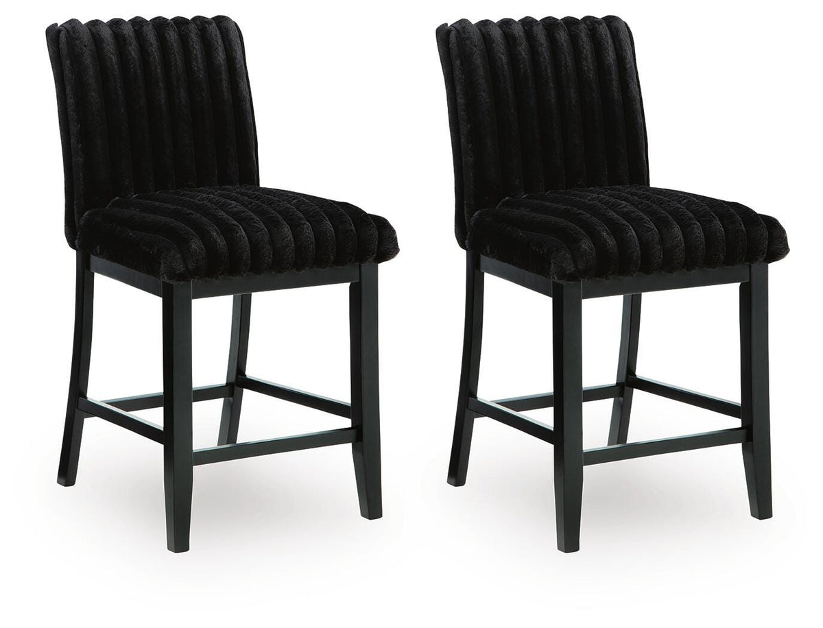 Hoover Furniture Outlet - Ashley Furniture - Mervannie Counter Height Barstool (Set of 2) - Counter Height Barstool (Set of 2) - PCD571-124X2