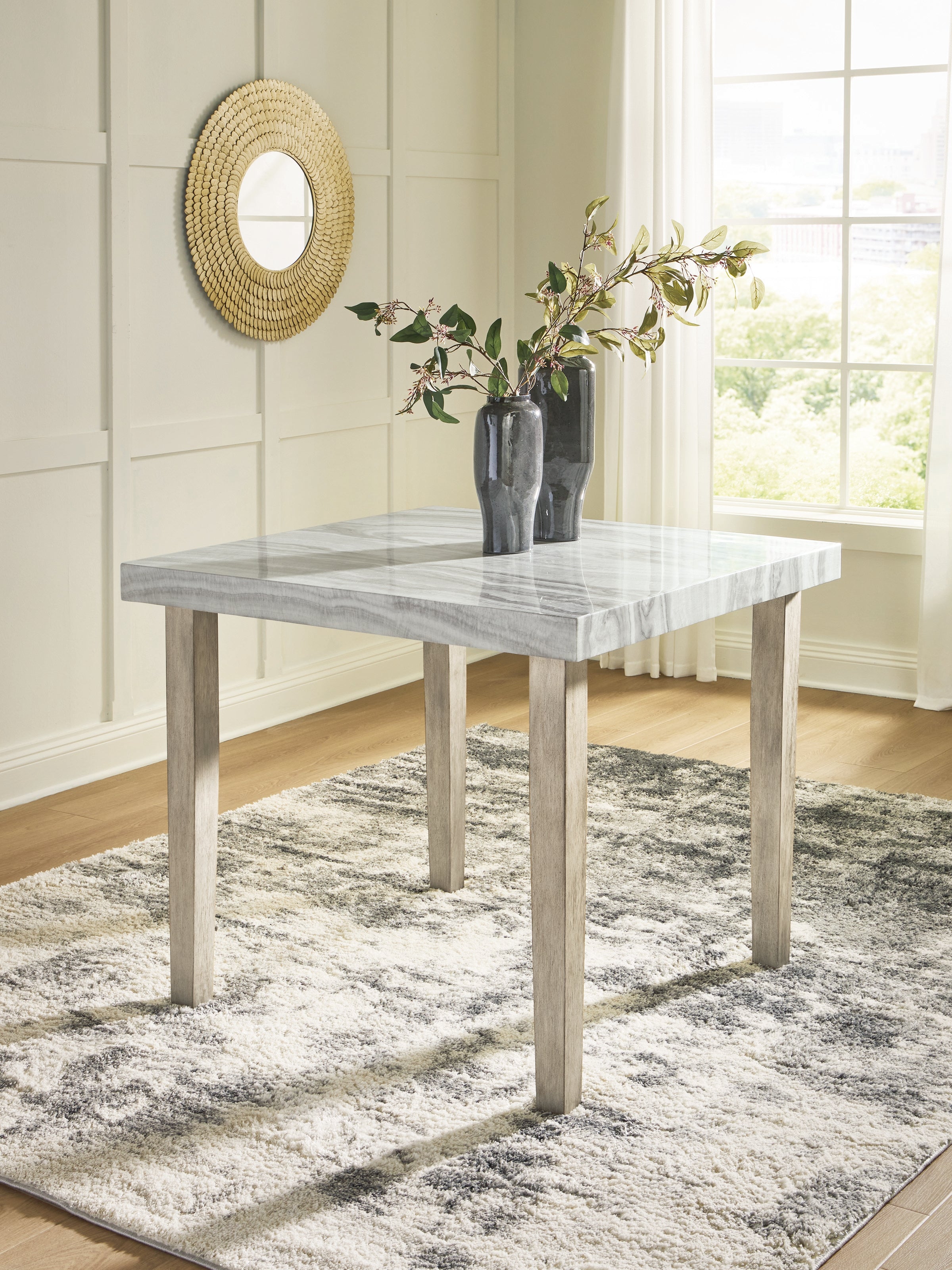 Hoover Furniture Outlet - Ashley Furniture - Larawyn Counter Height Dining Table - Square DRM Counter Table - PCD575-13