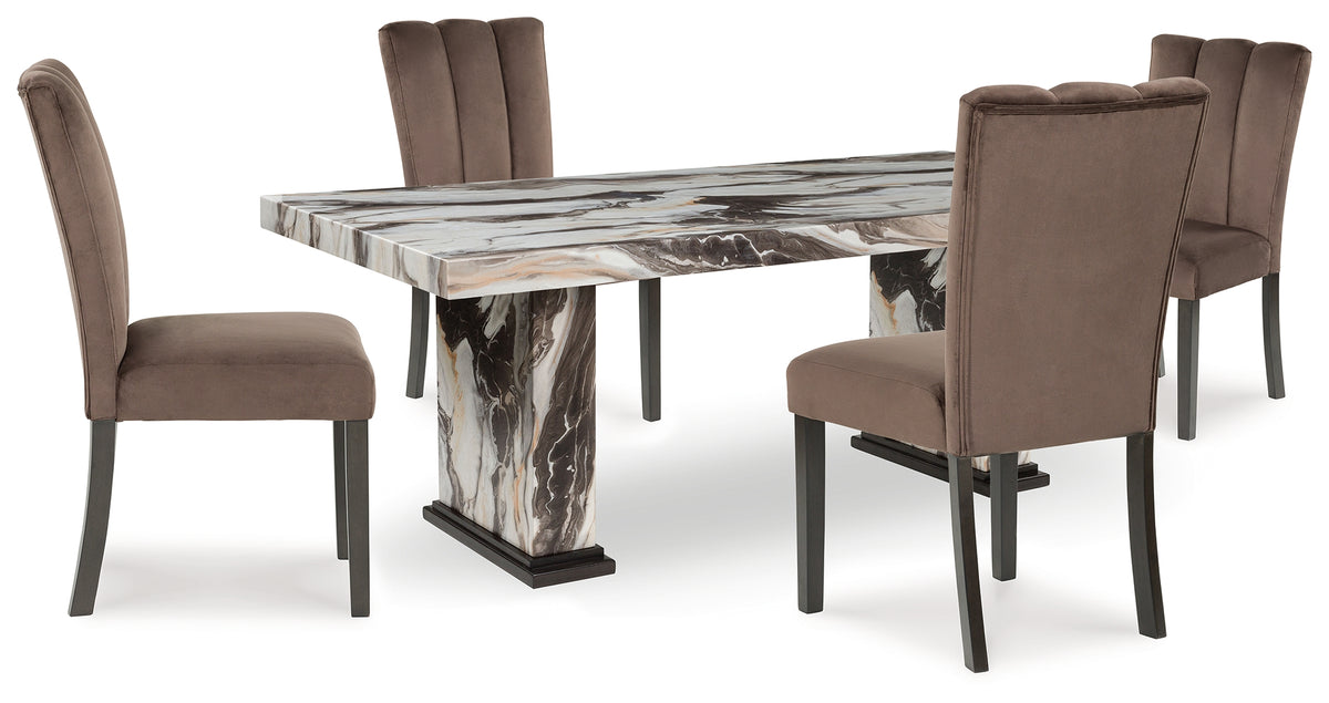 Hoover Furniture Outlet - Ashley Furniture - Jeshina Dining Table and 4 Chairs - Dining Table and 4 Chairs - PCD581D2