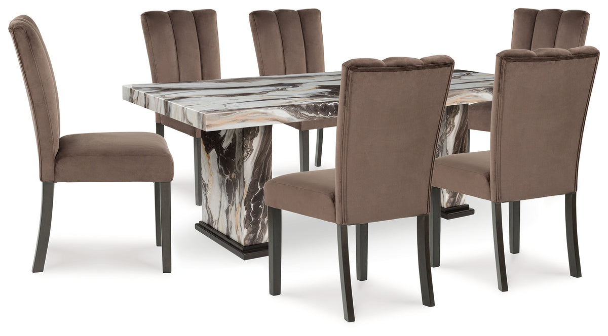 Hoover Furniture Outlet - Ashley Furniture - Jeshina Dining Table and 6 Chairs - Dining Table and 6 Chairs - PCD581D5