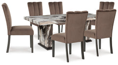 Hoover Furniture Outlet - Ashley Furniture - Jeshina Dining Table and 6 Chairs - Dining Table and 6 Chairs - PCD581D5
