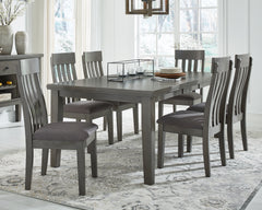 Hoover Furniture Outlet - Ashley Furniture - Hallanden Dining Extension Table - RECT DRM Butterfly EXT Table / Gray - D589-35