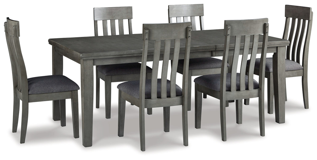 Hoover Furniture Outlet - Ashley Furniture - Hallanden Dining Table and 6 Chairs - Dining Table and 6 Chairs - D589D6