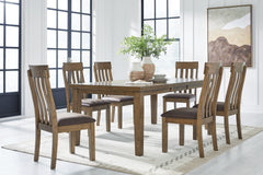 Hoover Furniture Outlet - Ashley Furniture - Urbinforte Extension Dining Table and 6 Chairs - Extension Dining Table and 6 Chairs - PCD592D5