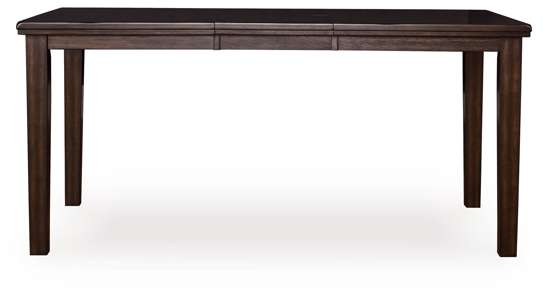 Hoover Furniture Outlet - Ashley Furniture - Haddigan Counter Height Dining Extension Table - DRM Counter Butterfly EXT TBL / Dark Brown - D596-32