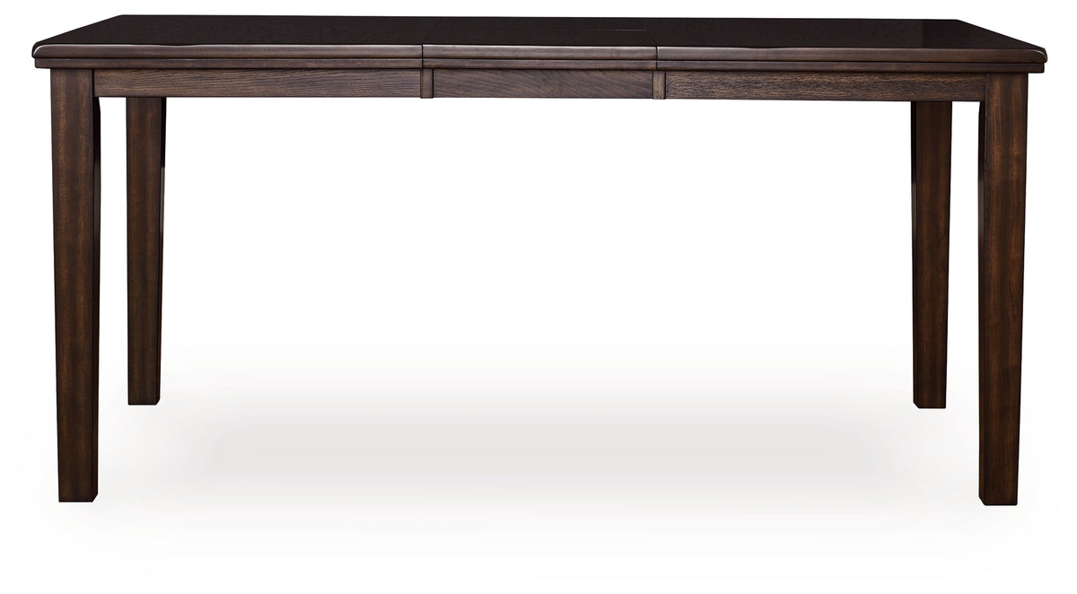 Hoover Furniture Outlet - Ashley Furniture - Haddigan Counter Height Dining Extension Table - DRM Counter Butterfly EXT TBL / Dark Brown - D596-32
