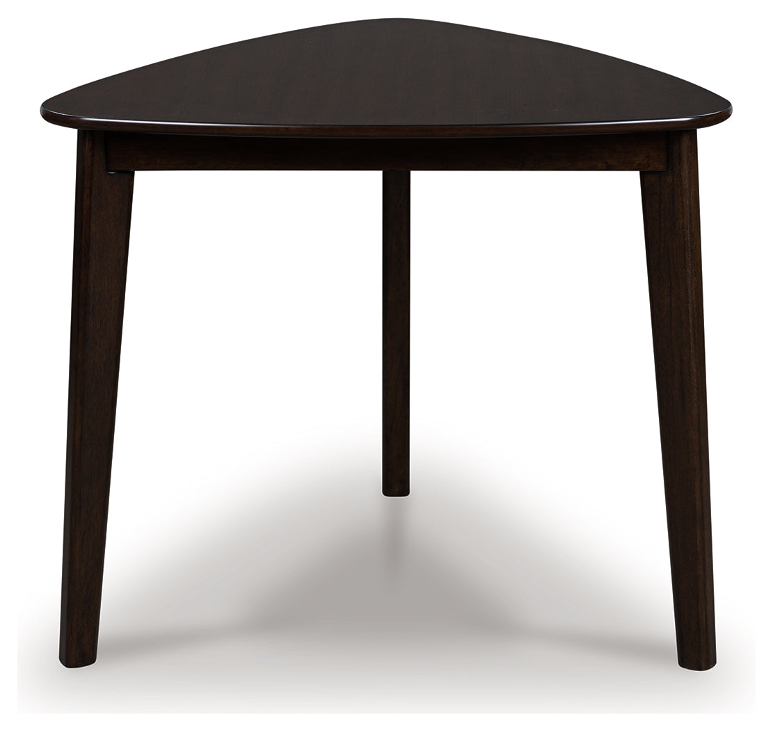 Hoover Furniture Outlet - Ashley Furniture - Mallenette Dining Table - Triangle Dining Room Table / Merlot - PCD607-16