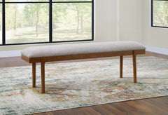 Hoover Furniture Outlet - Ashley Furniture - Lyncott 59" Upholstered Dining Bench - Large UPH Dining Room Bench - D615-00