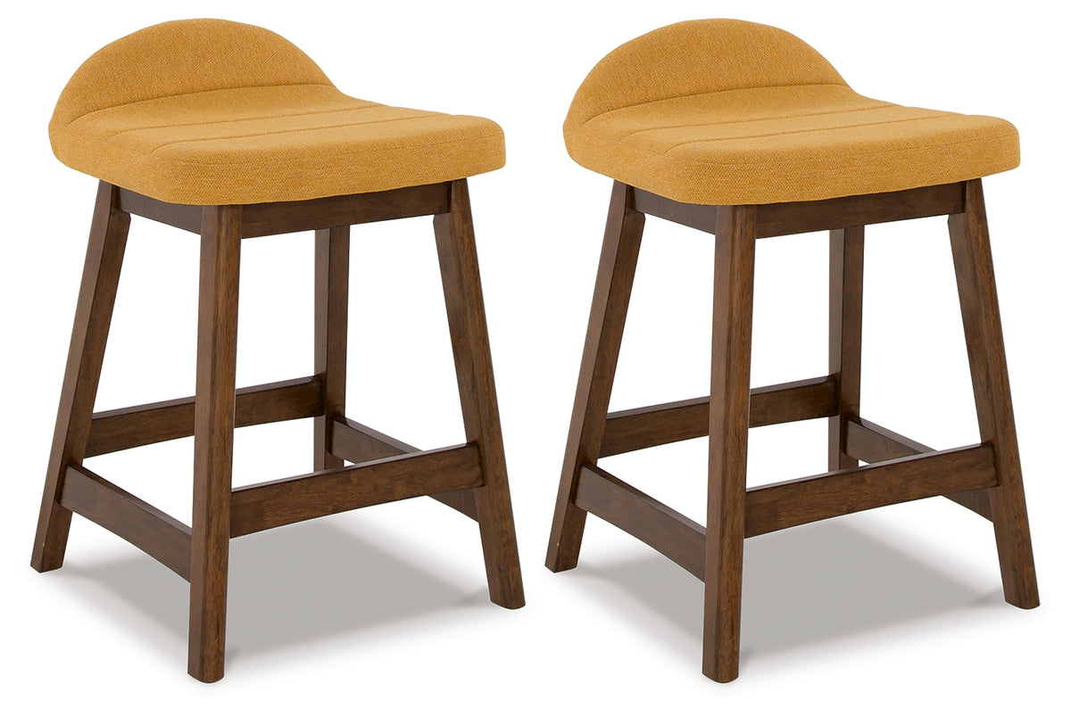 Hoover Furniture Outlet - Ashley Furniture - Lyncott Counter Height Bar Stool (Set of 2) - Counter Height Bar Stool (Set of 2) - D615-424X2