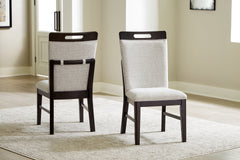 Hoover Furniture Outlet - Ashley Furniture - Neymorton Dining Chair (Set of 2) - Dining Chair (Set of 2) / Dark Grayish Brown - D618-01X2