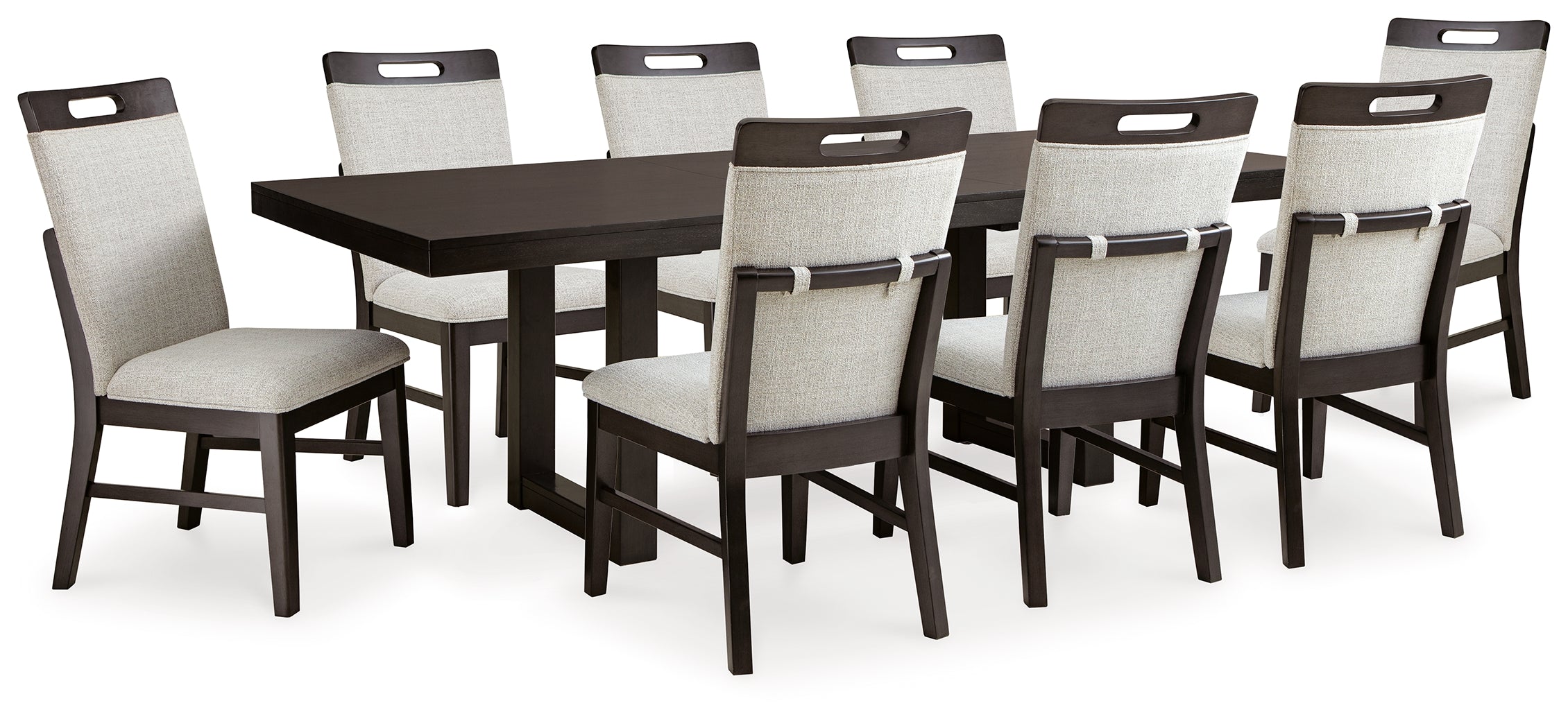 Hoover Furniture Outlet - Ashley Furniture - Neymorton Dining Table and 8 Chairs - Dining Table and 8 Chairs - D618D3