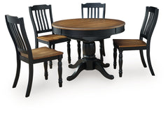 Clorazi Extension Dining Table and 4 Chairs
