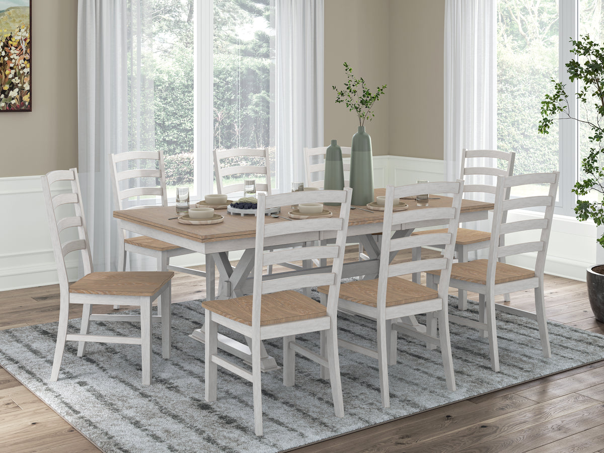 Hoover Furniture Outlet - Ashley Furniture - Purlaney Extension Dining Table and 8 Chairs - Extension Dining Table and 8 Chairs - PCD627D5