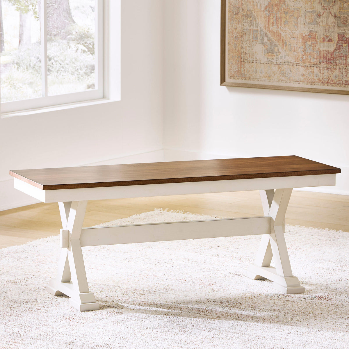Hoover Furniture Outlet - Ashley Furniture - Brinfern 48" Dining Bench - Large Dining Room Bench - PCD628-00