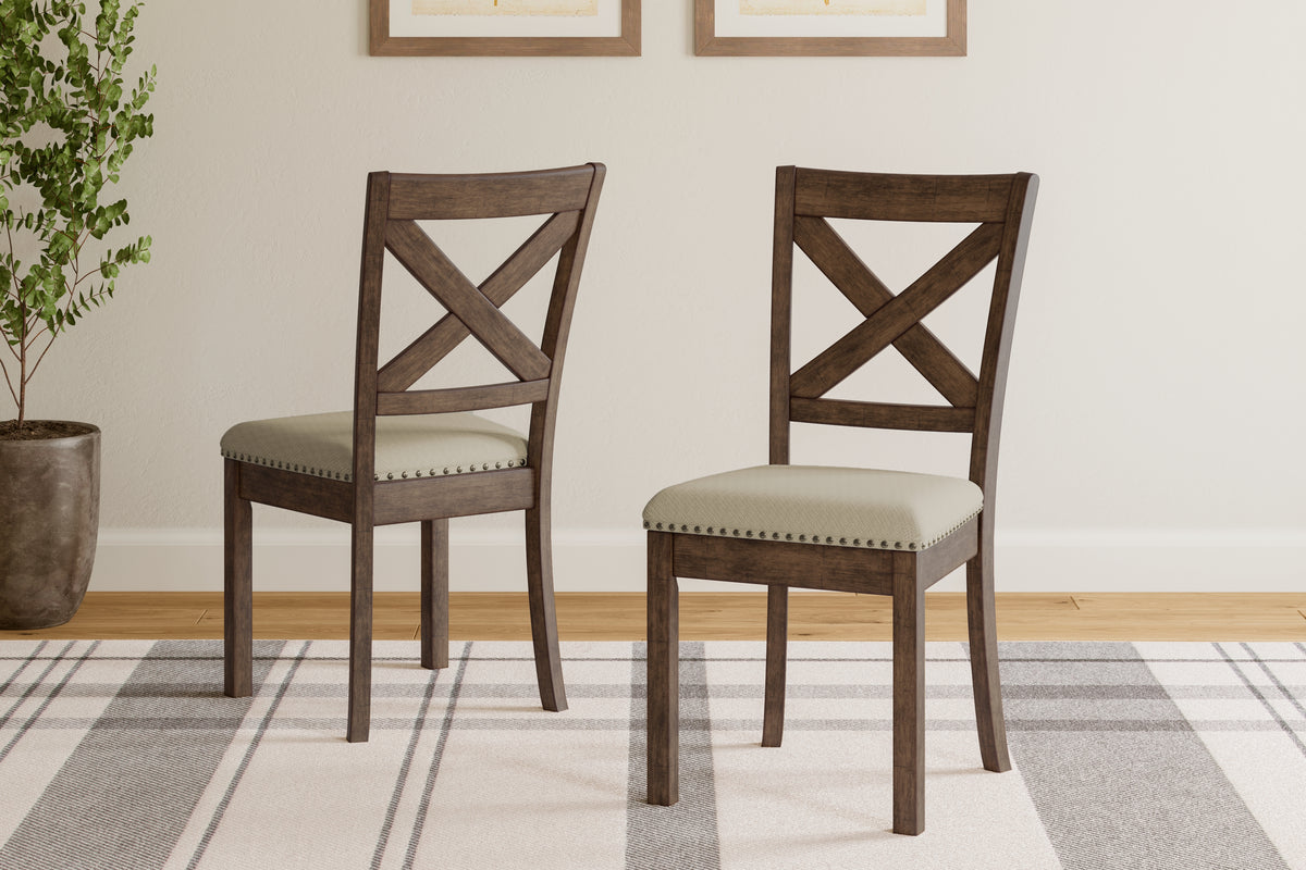 Hoover Furniture Outlet - Ashley Furniture - Moriville Dining Chair (Set of 2) - Dining Chair (Set of 2) / Beige - D631-01X2