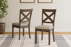 Hoover Furniture Outlet - Ashley Furniture - Moriville Dining Chair (Set of 2) - Dining Chair (Set of 2) / Beige - D631-01X2
