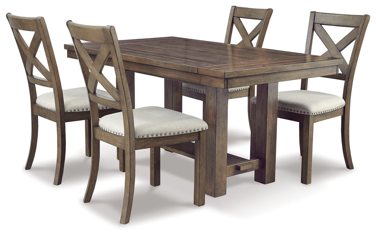 Hoover Furniture Outlet - Ashley Furniture - Moriville Dining Table and 4 Chairs - Dining Table and 4 Chairs - D631D5