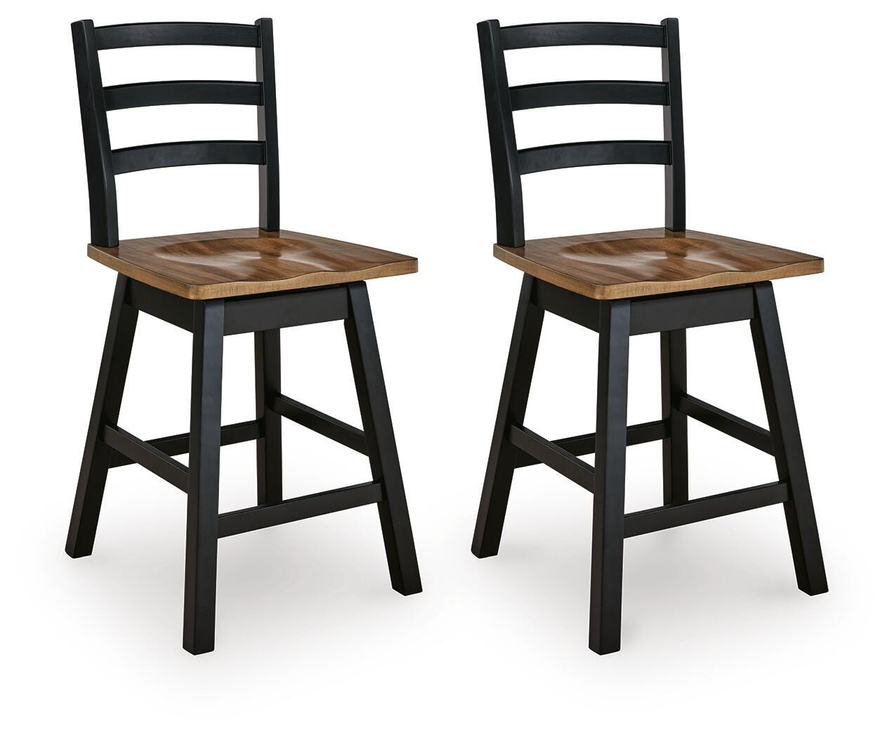 Hoover Furniture Outlet - Ashley Furniture - Wildenauer Counter Height Barstool (Set of 2) - Counter Height Barstool (Set of 2) - D634-224X2
