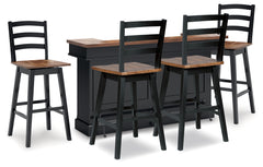 Wildenauer Bar Table and 4 Barstools