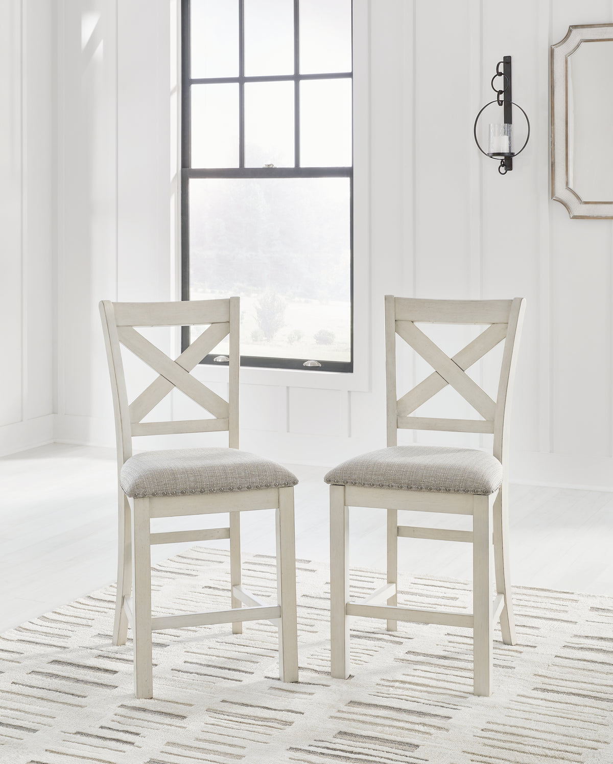 Hoover Furniture Outlet - Ashley Furniture - Robbinsdale Barstool (Set of 2) - Barstool (Set of 2) - D642-124X2