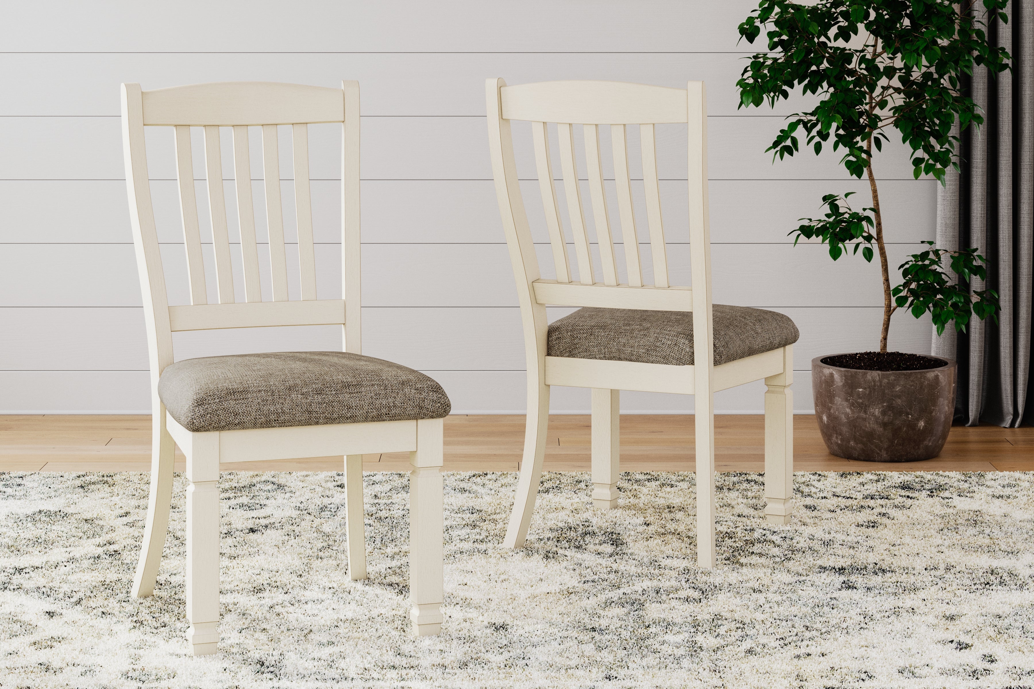 Hoover Furniture Outlet - Ashley Furniture - Bolanburg Dining Chair (Set of 2) - Dining Chair (Set of 2) / Two-tone - D647-01X2