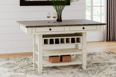 Hoover Furniture Outlet - Ashley Furniture - Bolanburg Counter Height Dining Table - RECT Dining Room Counter Table / Two-tone - D647-32