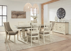 Hoover Furniture Outlet - Ashley Furniture - Bolanburg Extension Dining Table - Extension Dining Table / Antique White - D647D17
