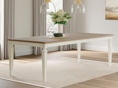 Hoover Furniture Outlet - Ashley Furniture - Realyn Dining Extension Table - RECT Dining Room EXT Table / Chipped White - D743-45
