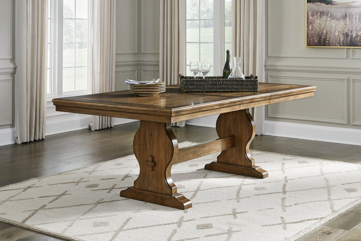 Hoover Furniture Outlet - Ashley Furniture - Sturlayne Dining Extension Table - RECT Dining Room EXT Table / Brown - D787-35