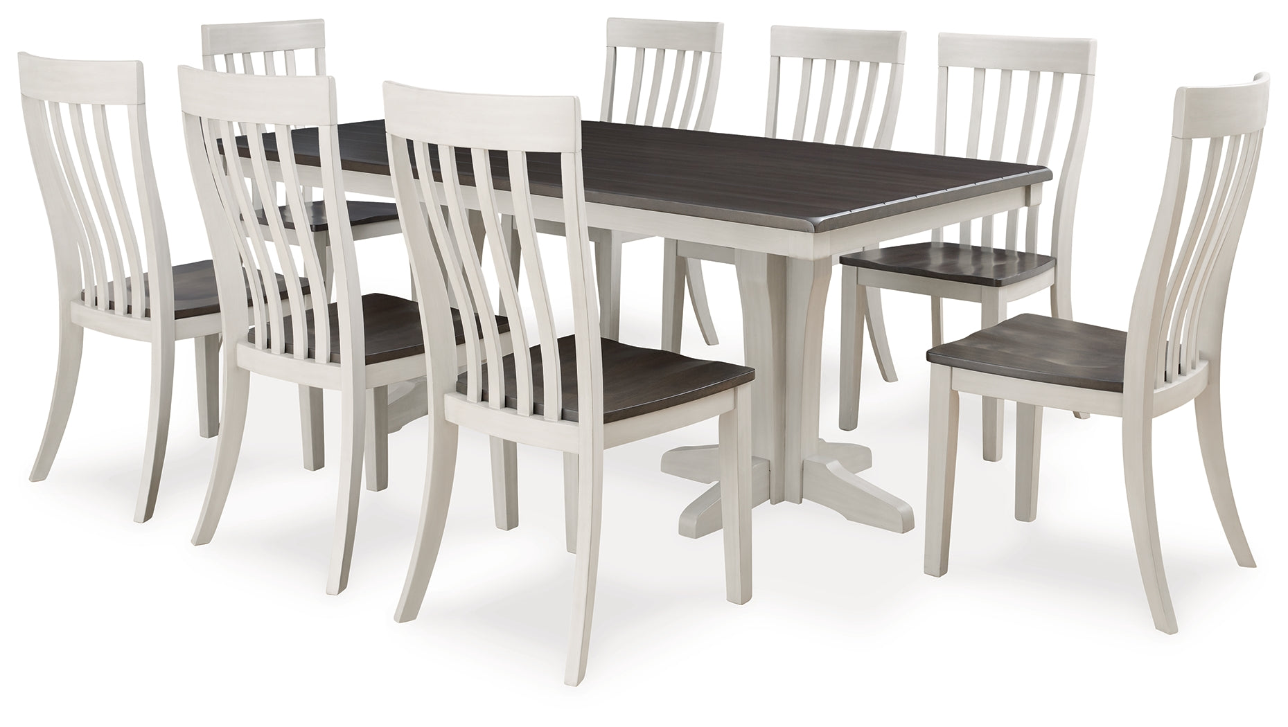 Hoover Furniture Outlet - Ashley Furniture - Darborn Dining Table and 8 Chairs - Dining Table and 8 Chairs - D796D5